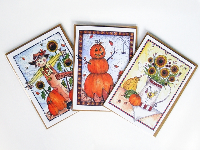 Fall Harvest Greeting Cards