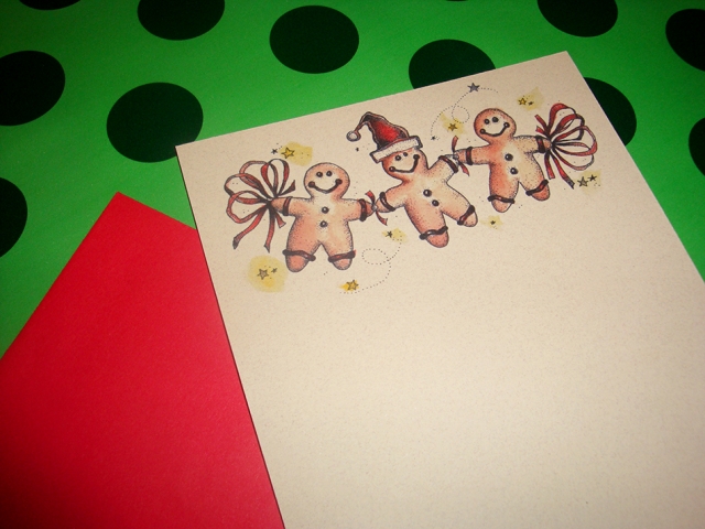 Gingerbread Flat Note Cards