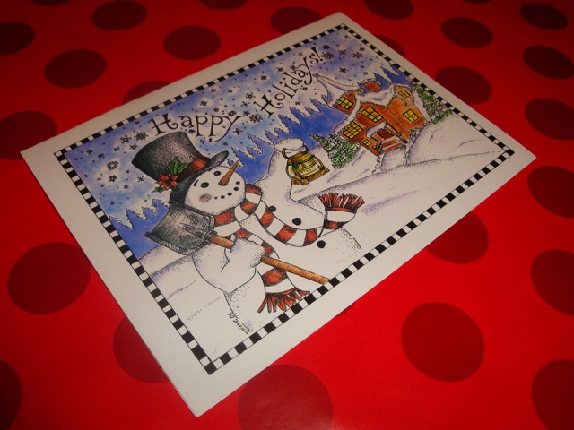 Snowman Christmas Card