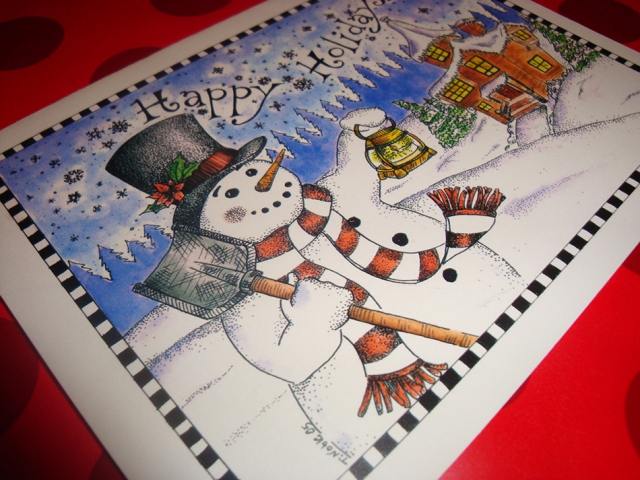 Snowman Christmas Card