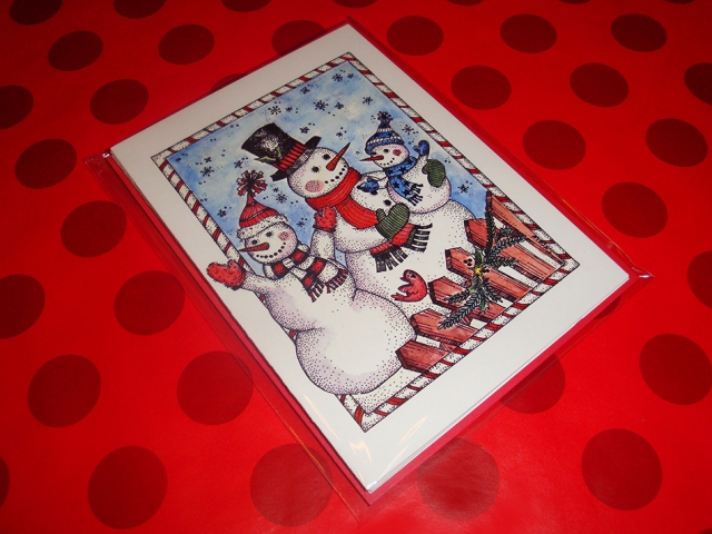 Snowman Family Holiday Card