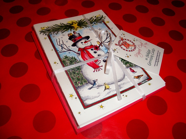 Joyous Snowman Holiday Cards