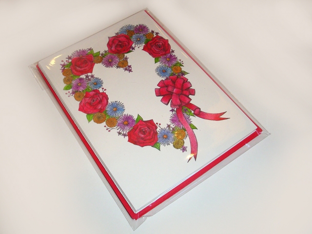 Love Wreath Greeting Card