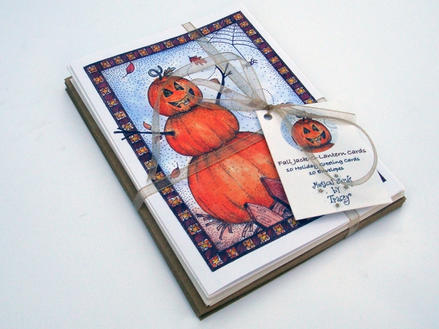 Jack O' Lantern Fall Greeting Cards