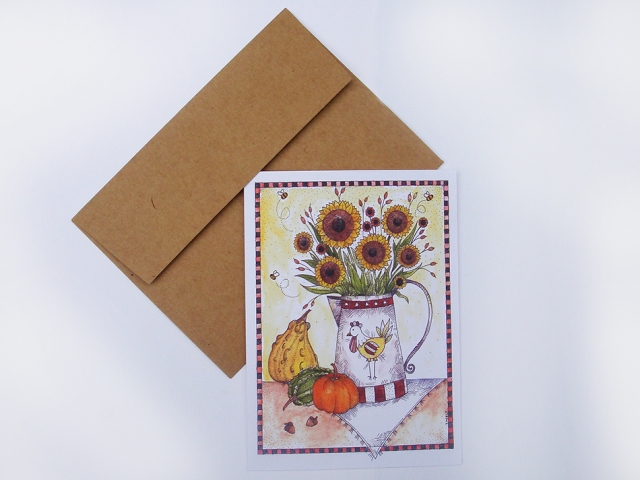 Harvest Sunflowers Greeting Card